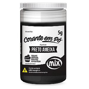 Corante Pó Preto Ameixa 5g -  Mix
