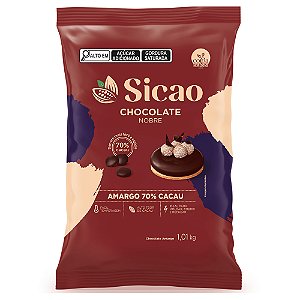 Chocolate Sicao Gotas Amargo 70% 1,01kg