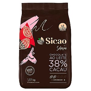 Chocolate Sicao Gotas Ao Leite 38% 1,01kg Seleção