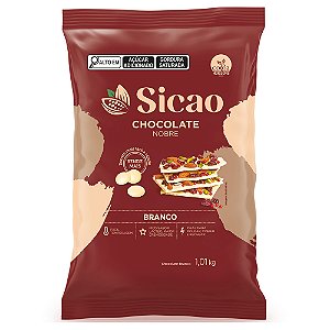 Chocolate Sicao Gotas 1,01kg Branco