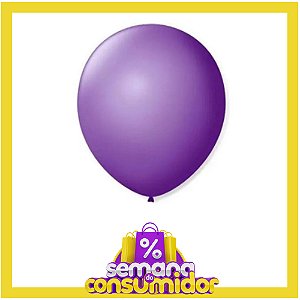 Balão 9 Liso Roxo Ametista | 50 Unidades