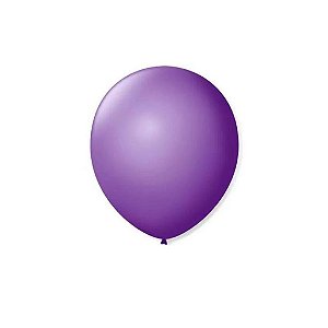 Balão 9 Liso Roxo Ametista | 50 Unidades