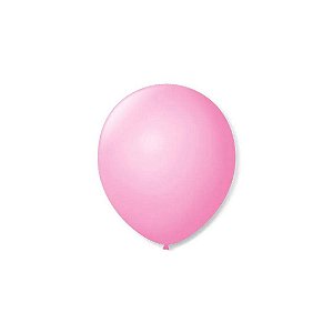 Balão 9 Liso Rosa Baby | 50 Unidades