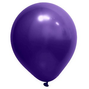 Balão Cromado 16 Roxo | 12 Unidades