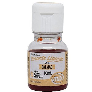 Corante Líquido Salmão 10ml - Mix
