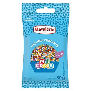 Confeito Miçanga Colorido 80g - Mavalério