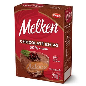 Chocolate Pó 50% Melken 200gr Harald