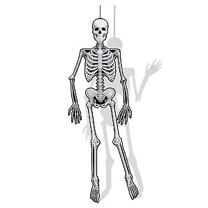 Decoração Parede Esqueleto Halloween