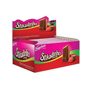 Chocolate Stickadinho 70G Morango | 12 Unidades
