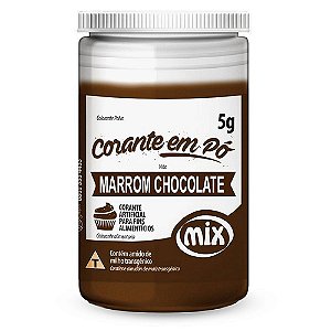 Corante Pó Marrom Chocolate 5g - Mix