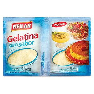Pó para Gelatina sem Sabor Incolor 24G - Neilar