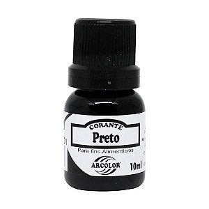 Corante Líquido Preto 10ml - Arcolor
