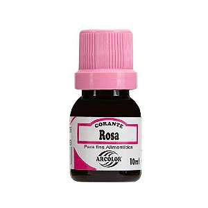 Corante Líquido Rosa 10ml - Arcolor