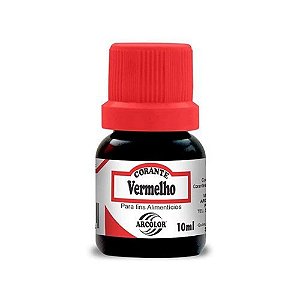 Corante Líquido Vermelho 10ml - Arcolor