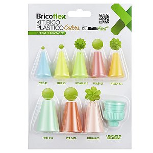 Kit Bico Plástico Colors | 9 Unidades