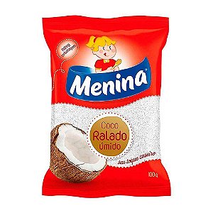 Coco Ralado Menina 100G Úmido Adoçado