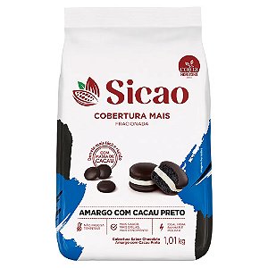 Cobertura Sicao Gotas Mais 1,01kg Amargo com Cacau Preto