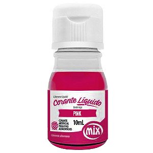 Corante Líquido Pink 10ml Mix