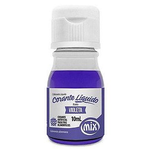 Corante Líquido Violeta 10ml - Mix