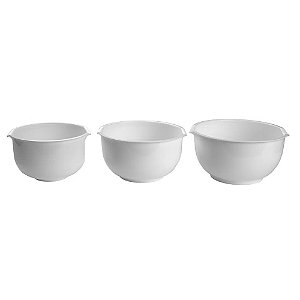 Bowl Multiuso Branco Plástico | 3 Unidades