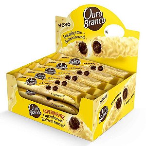 Biscoito Wafer Ouro Branco | 15 Unidades