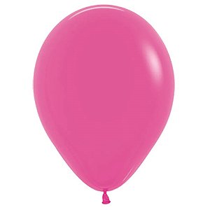 Balão Latex 5 Polegadas Fashion Rosa Fucsia | 50 Unidades