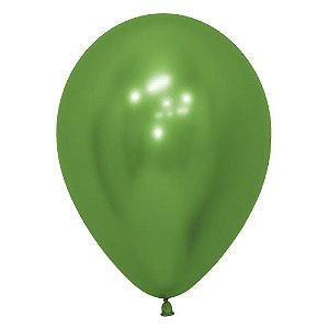 Balão Latex 5 Polegadas Reflex Verde Limão | 50 Unidades