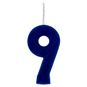 Vela Veloute Azul Número 9