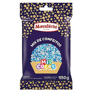 Mix de Confeitos Azul 150g - Mavalério