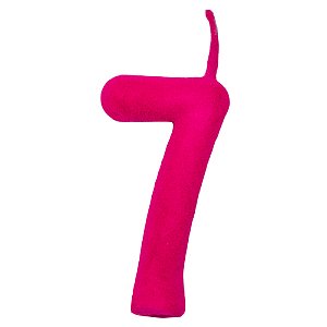 Vela Veloute Pink Número 7