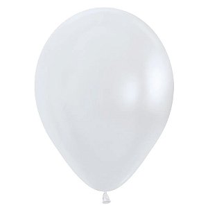 Balão Latex 11 Polegadas Satin Branco 50 Unidades