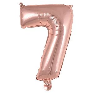 Balão Metalizado 30 para 32P Rose Número 7