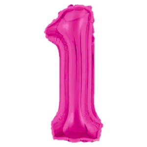 Balão Metalizado 16P Pink Número 1