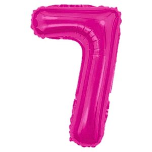 Balão Metalizado 16P Pink Número 7