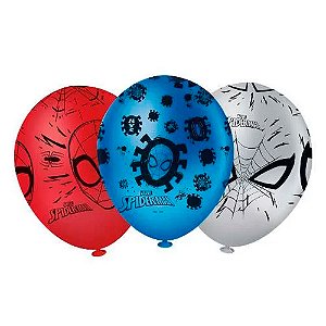 Balão 12 Spider Man 10 Unidades