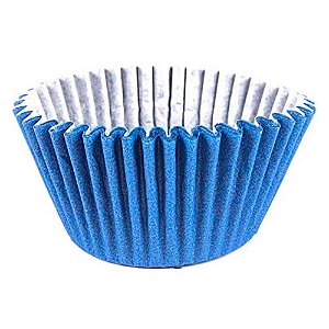 Forminhas Cupcake Impermeável Azul Royal 45 Unidades