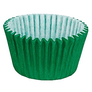 Forminhas Cupcake Impermeável Verde Escura 45 Unidades