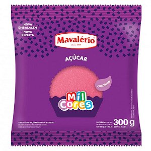 Açúcar Color 300gr Mavalério Rosa