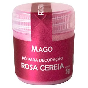 Pó para Decoração 5G Rosa Claro Cereja Mago