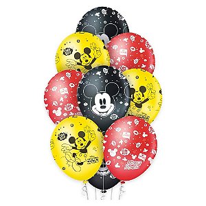 Balão 12 Mickey 10 Unidades