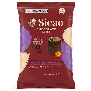 Chocolate Sicao Gotas 2,05kg Meio Amargo