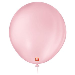 Balão 8 Liso Rosa Baby 50 Unidades