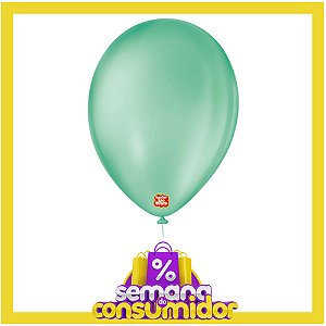 Balão 9 Liso Tiffany | 50 Unidades