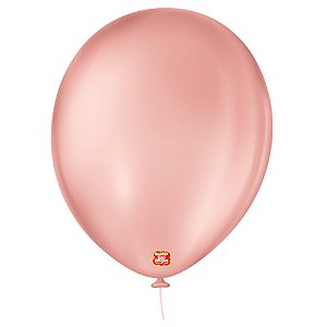 Balão 11 Liso Redondo Rose 50 Unidades
