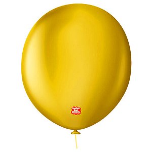 Balão 16 Uniq Amarelo Ocre 10 Unidades