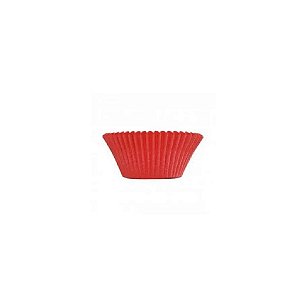 Forminha Forneável Mini Cupcake Vermelho | 54 Unidades