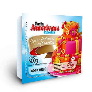 Pasta Americana 500G Rosa Bebê Arcolor