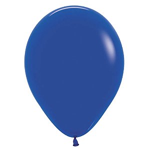 Balão Latex 5 Polegadas Fashion Azul Royal 50 Unidades