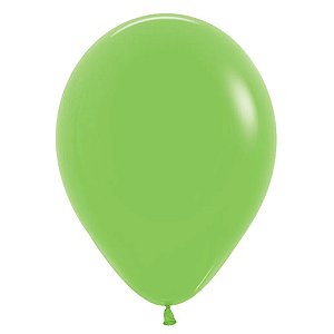 Balão Latex 5 Polegadas Fashion Verde Limão 50 Unidades