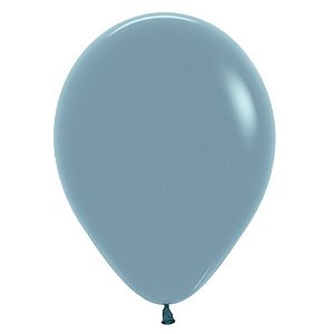 Balão Latex 5 Polegadas Pastel Dusk Azul 50 Unidades